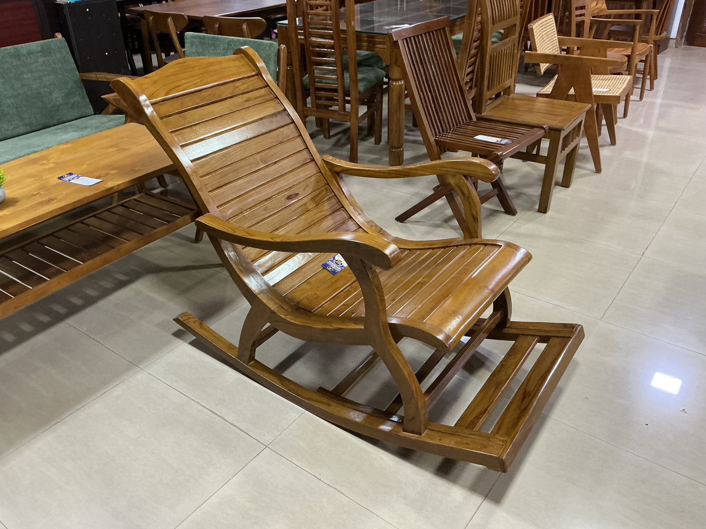 Wooden rocking chair
