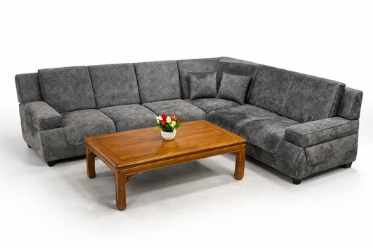 Charcoal Luxe L-Shaped Sectional Sofa