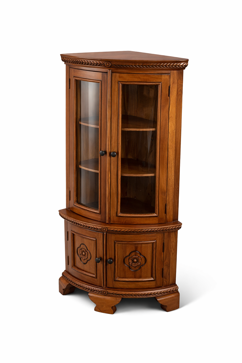 wooden corner cabinet