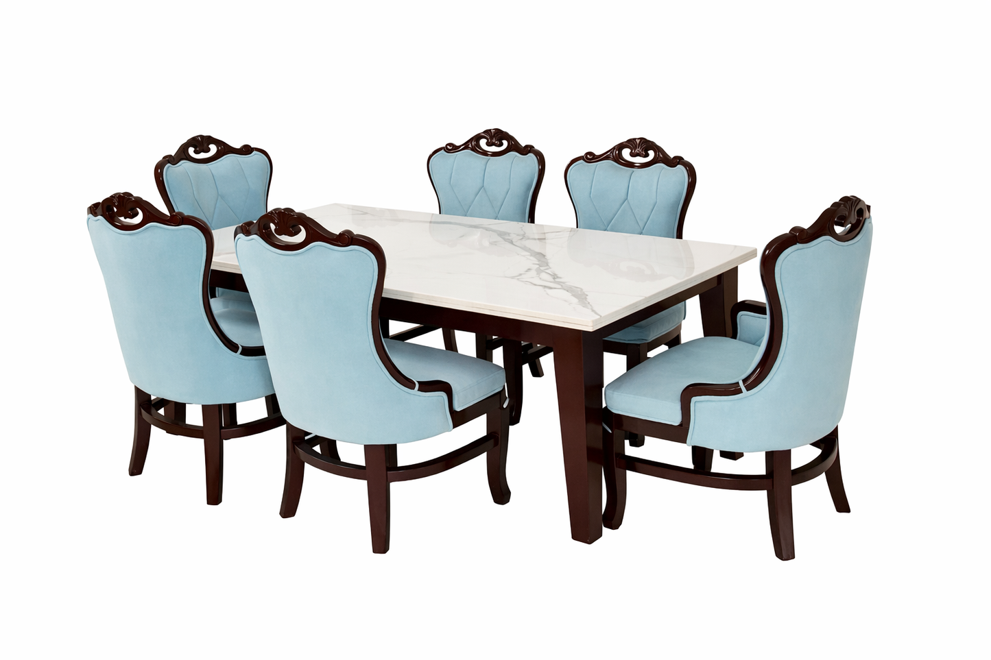 Regal Marble Dining Ensemble