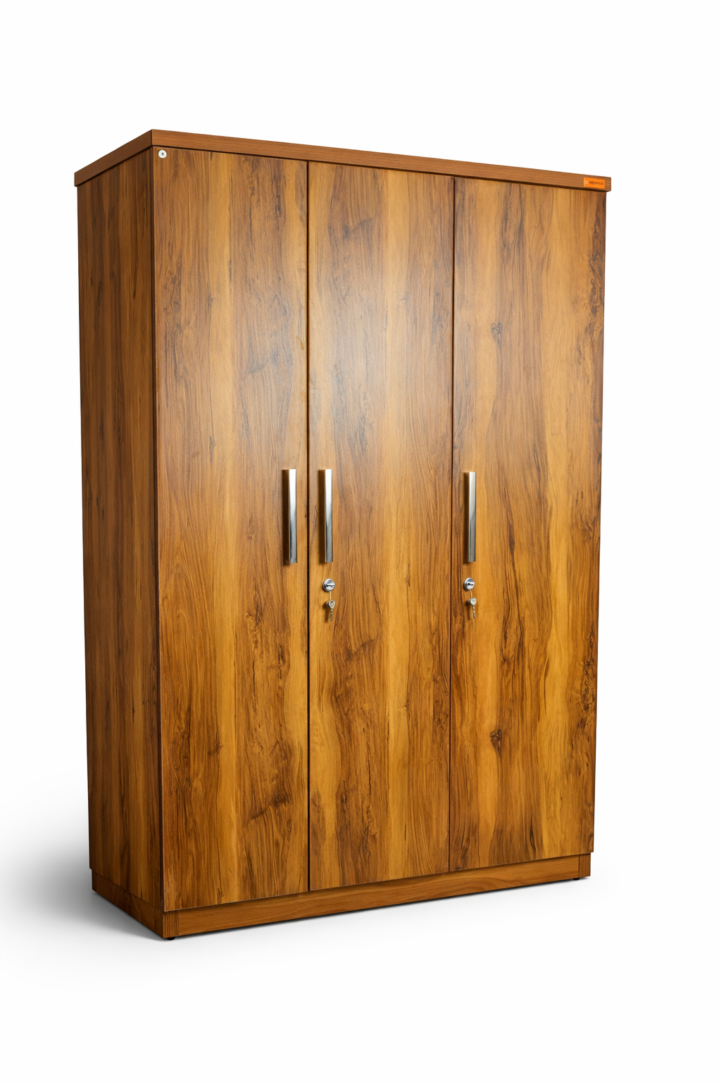 Elegant Three-Door Wooden Wardrobe