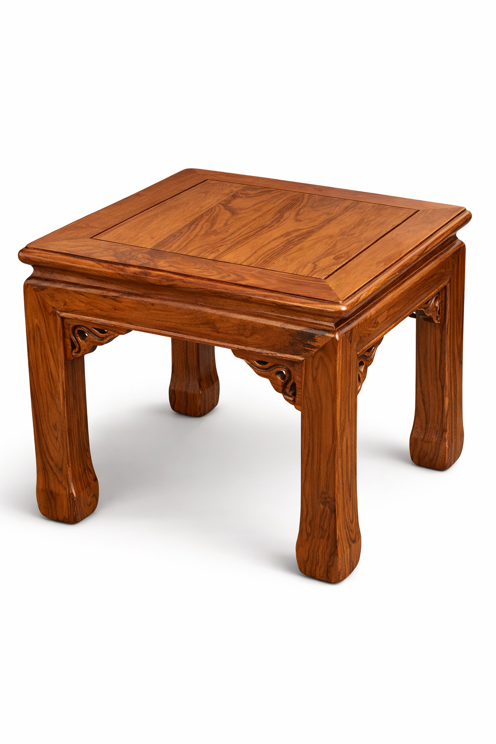 Elegant Carved Wooden Side Table
