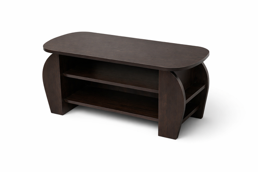 Elegant Curved Wooden Table