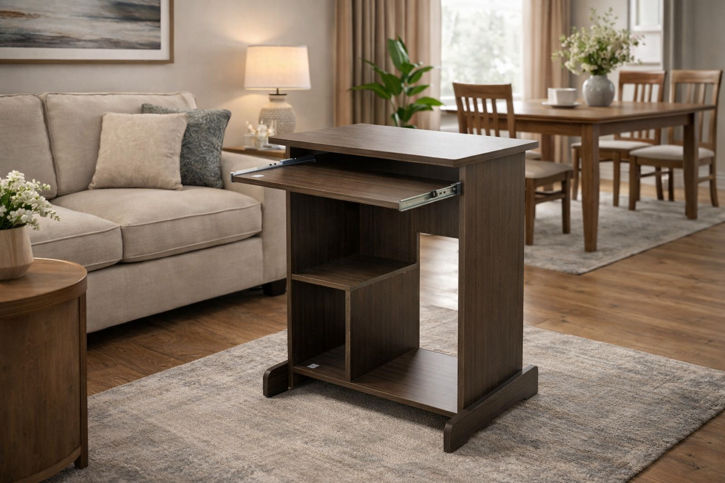 Modern Walnut Side Table