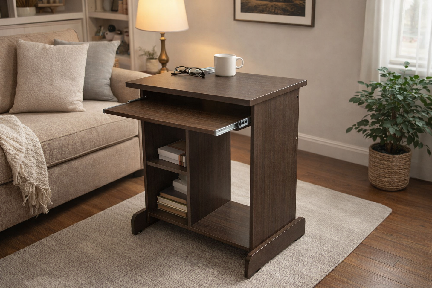 Modern Walnut Side Table